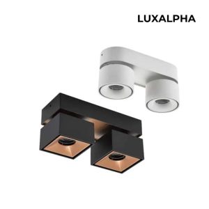LUXALPHA Đèn Đôi Gắn Trần Điều Chỉnh Góc Chiếu