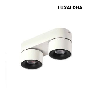 LUXALPHA Đèn Đôi Gắn Trần Điều Chỉnh Góc Chiếu