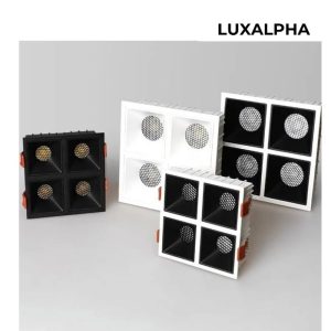 LUXALPHA Downlight Âm Trần Bốn Bóng