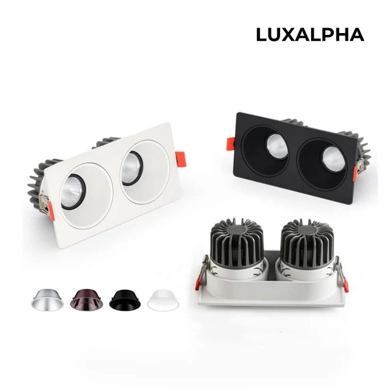 Đèn Downlight Âm Trần Đôi 20W 70W LUXALPHA