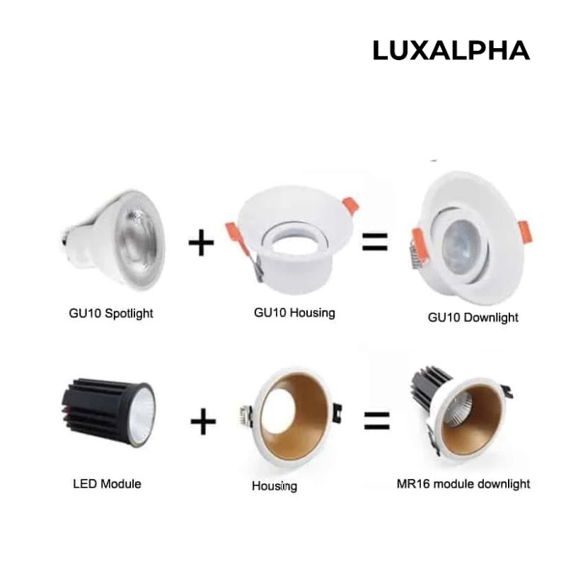 Đèn Downlight GU10, MR16 Led Module LUXALPHA