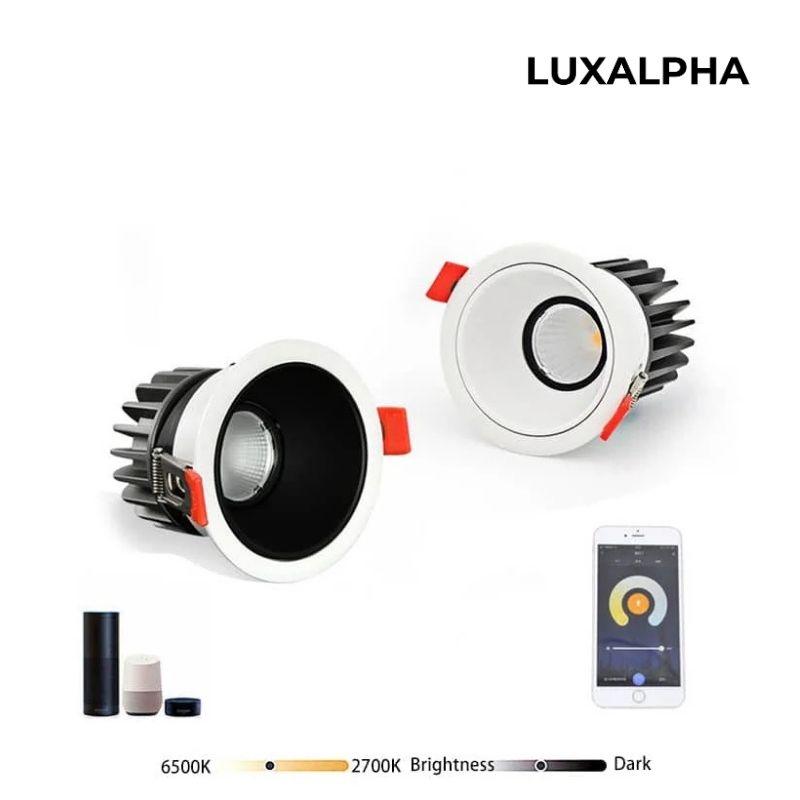 Đèn Downlight Thông Minh Tuya Zigbee Có Thể Điều Chỉnh LUXALPHA